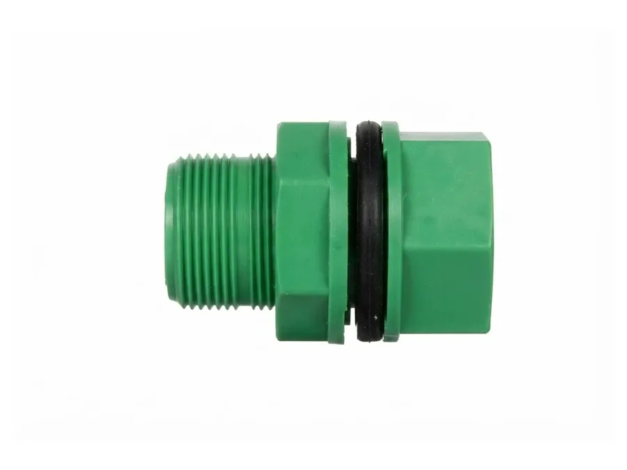 Truflo PPR-C Tank Nipple 50mm (1-1/2 inch) Green PPR Fitting for Hot and Cold Water