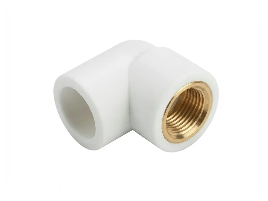 Truflo PPR-C Brass Elbow Female Threaded 25mm x 1/2 inch White PPR Fitting for Hot and Cold Water