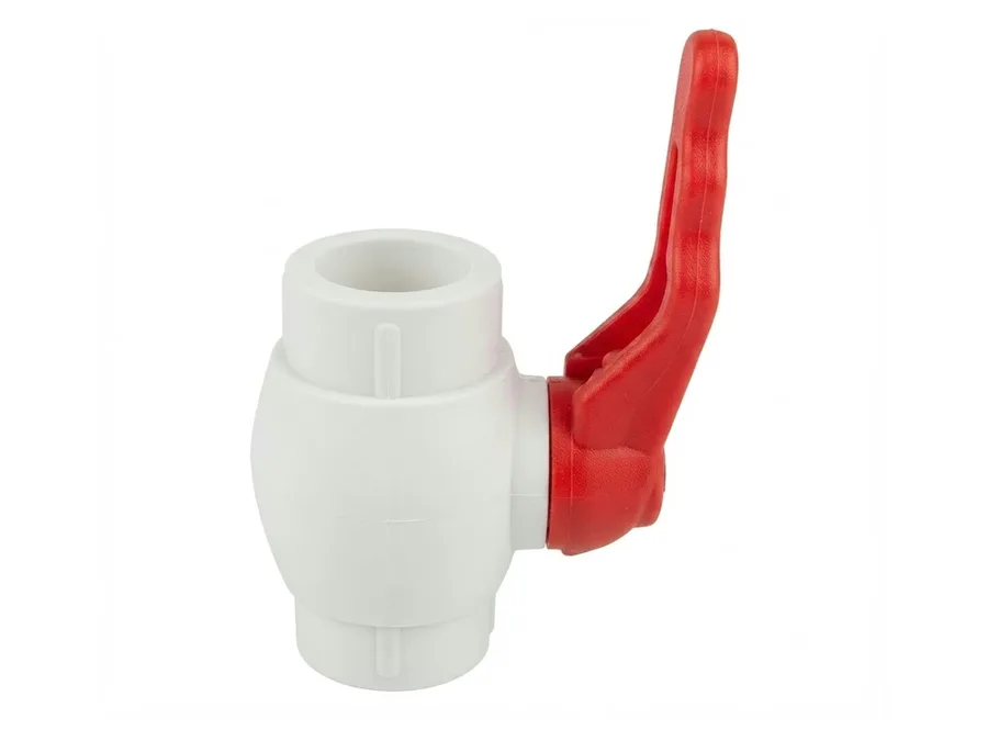 Truflo PPR-C Ball Valve 20mm (1/2 inch) White PPR Fitting for Hot and Cold Water