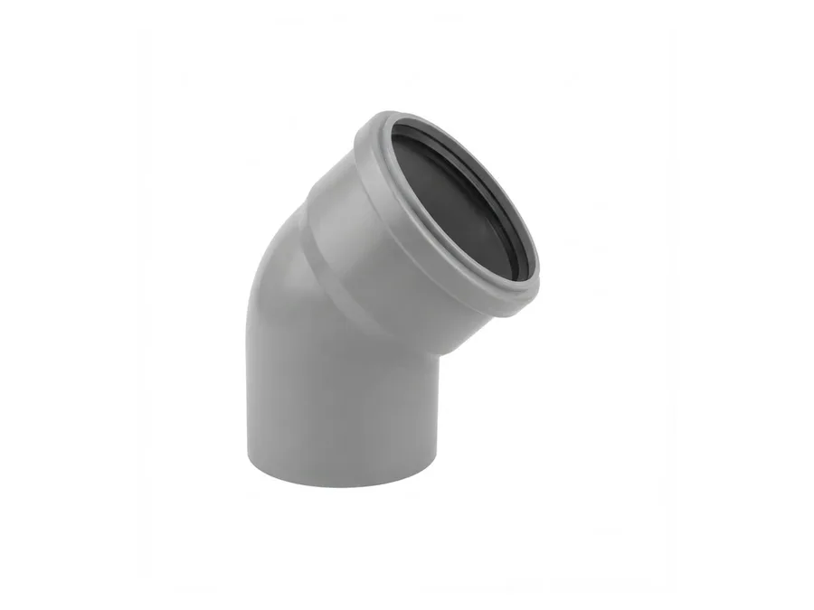 Truflo SWR Ringfit Bend 45 Degree 110mm (4 inch) for Soil and Waste Water Drainage