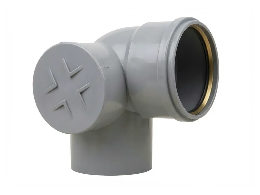 Truflo SWR Ringfit Bend 87.5 Degree with Front Door Right Hand 110mm (4 inch) for Soil and Waste Water Drainage