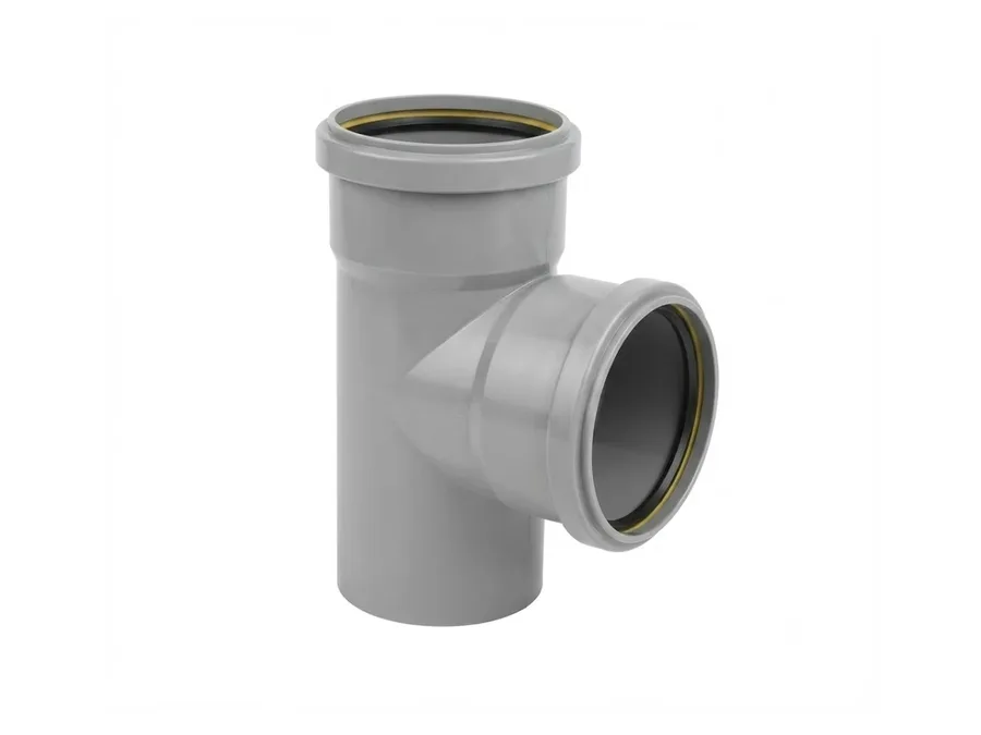 Truflo SWR Ringfit Single Tee 75mm (2-1/2 inch) for Soil and Waste Water Drainage