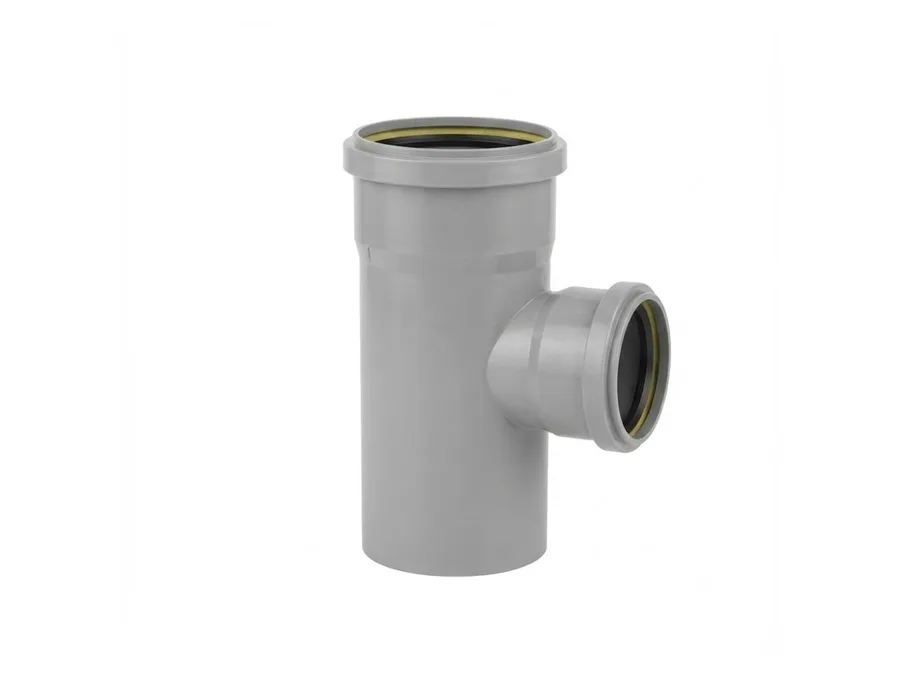 Truflo SWR Ringfit Reducing Tee 160x75mm (6 x 2-1/2 inch) for Soil and Waste Water Drainage