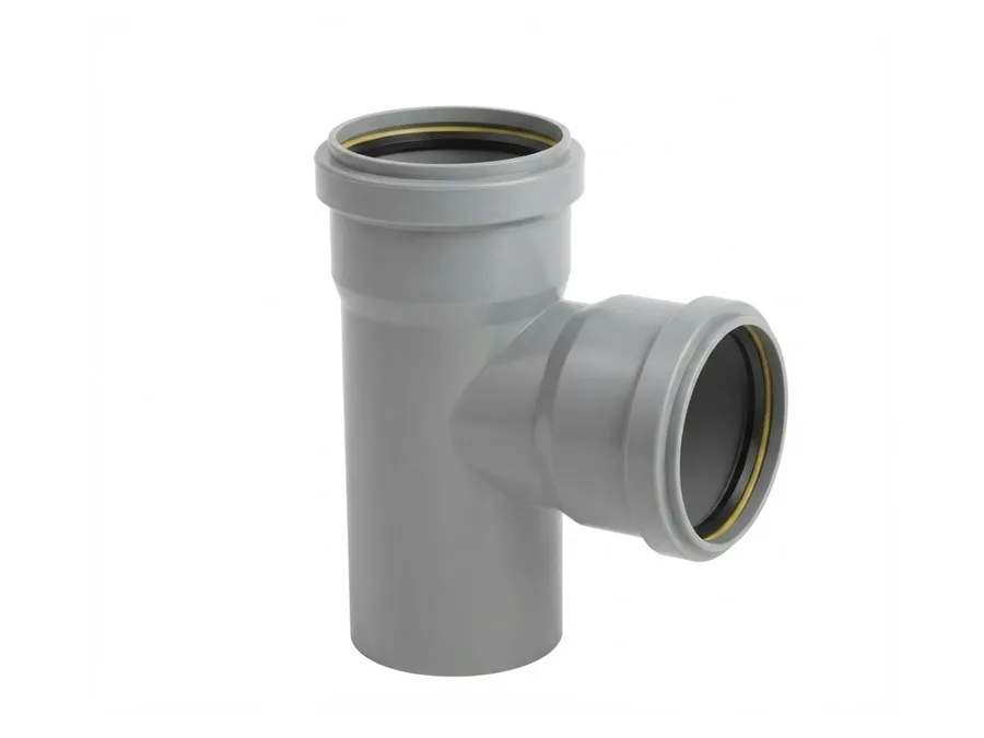 Truflo SWR Ringfit Swept Tee 75mm (2-1/2 inch) for Soil and Waste Water Drainage
