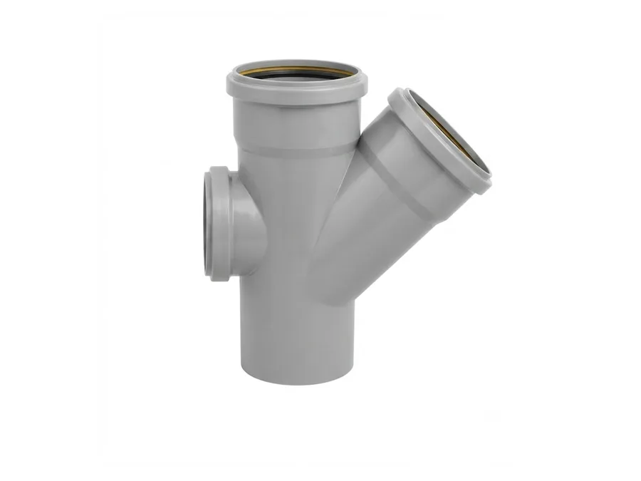 Truflo SWR Ringfit Single Y with Door 75mm (2-1/2 inch) for Soil and Waste Water Drainage