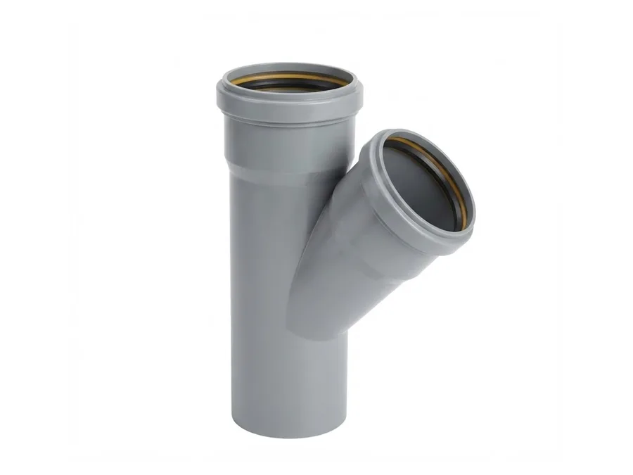 Truflo SWR Ringfit Reducing Y 160x75mm (6 x 2-1/2 inch) for Soil and Waste Water Drainage