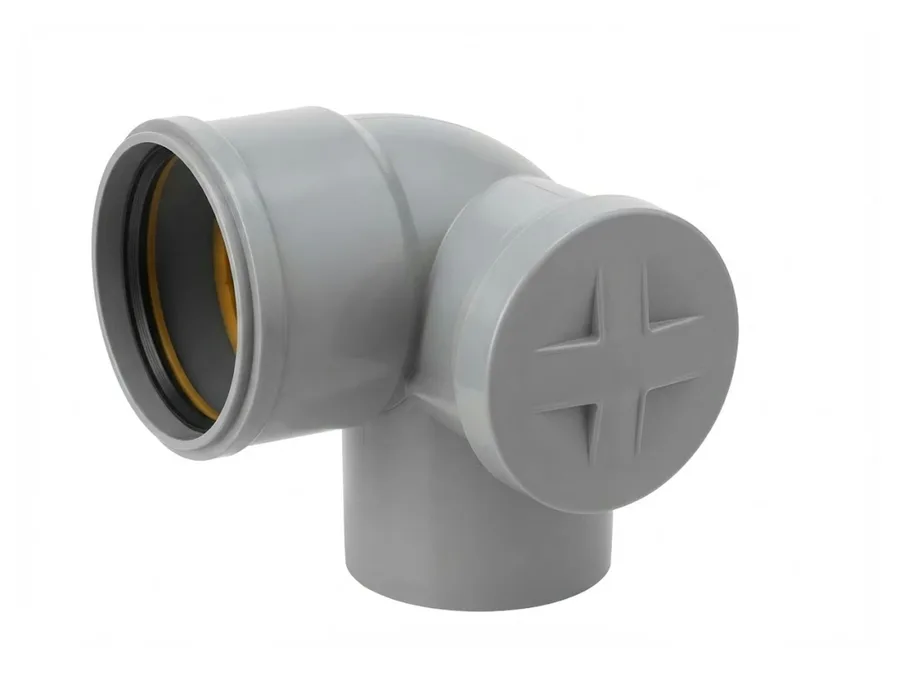 Truflo SWR Selfit Bend 87.5 Degree with Front Door Left Hand 110mm (4 inch) for Soil and Waste Water Drainage