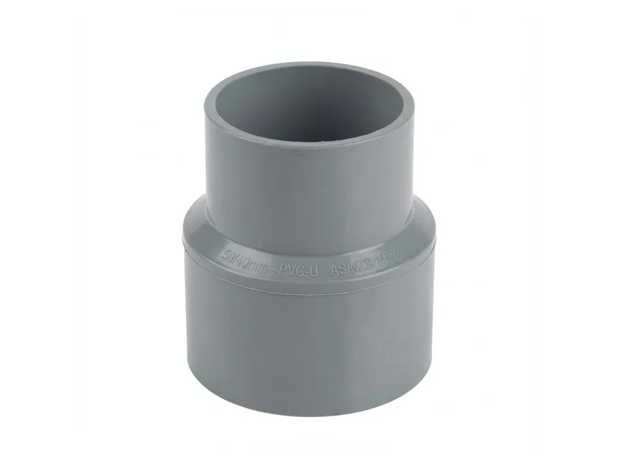 Truflo SWR Selfit Straight Reducer Concentric 160x110mm (6 x 4 inch) for Soil and Waste Water Drainage