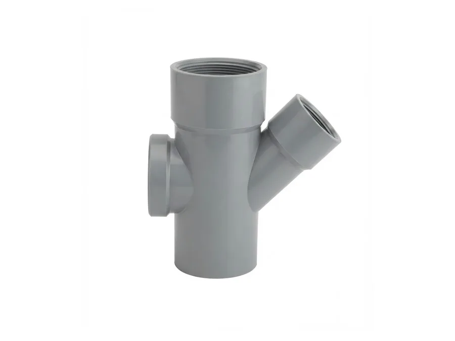 Truflo SWR Selfit Reducing Single Y with Door 110x90mm (4 x 3 inch) for Soil and Waste Water Drainage