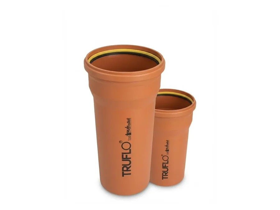 Truflo Foamcore Ringfit Pipe SN2 6 Mtr Single Socket 315mm (12 inch) for Underground Drainage