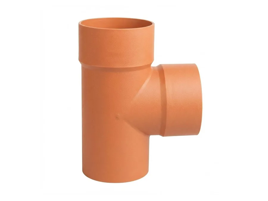 Truflo Foamcore Selfit Single Tee 160mm (6 inch) for Underground Drainage