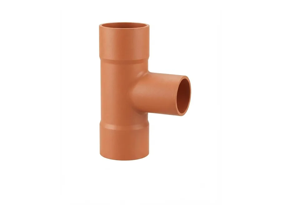 Truflo Foamcore Fabricated Equal Tee 200x200mm (8 x 8 inch) for Underground Drainage