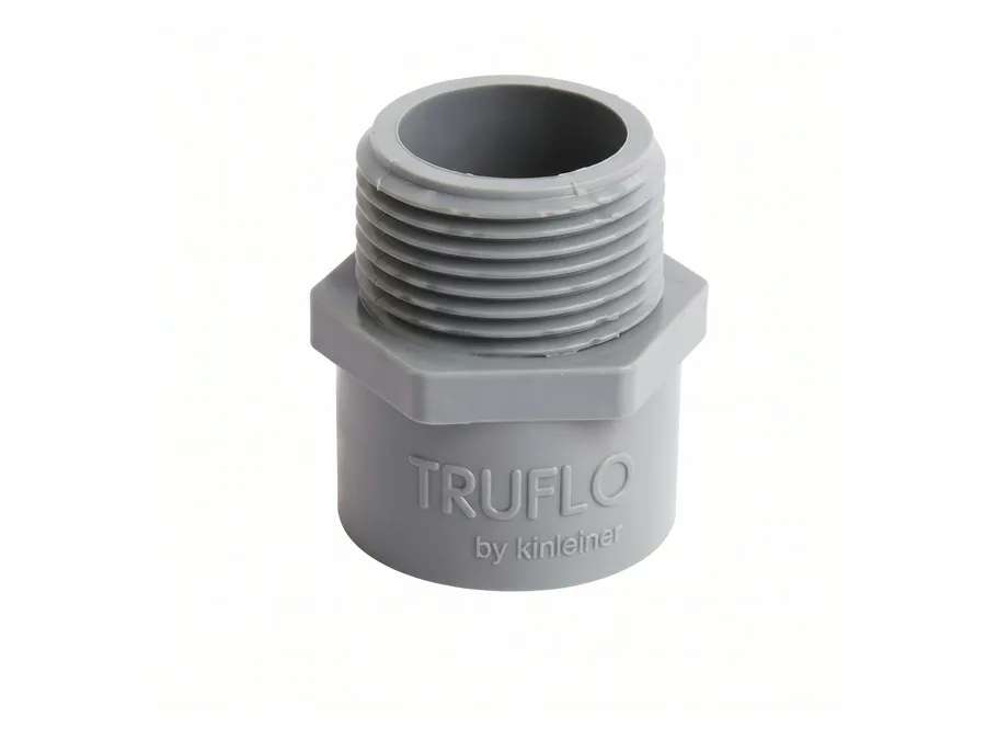 Truflo PVC Male Threaded Reducing Adaptor Heavy 32x25mm for Water Supply