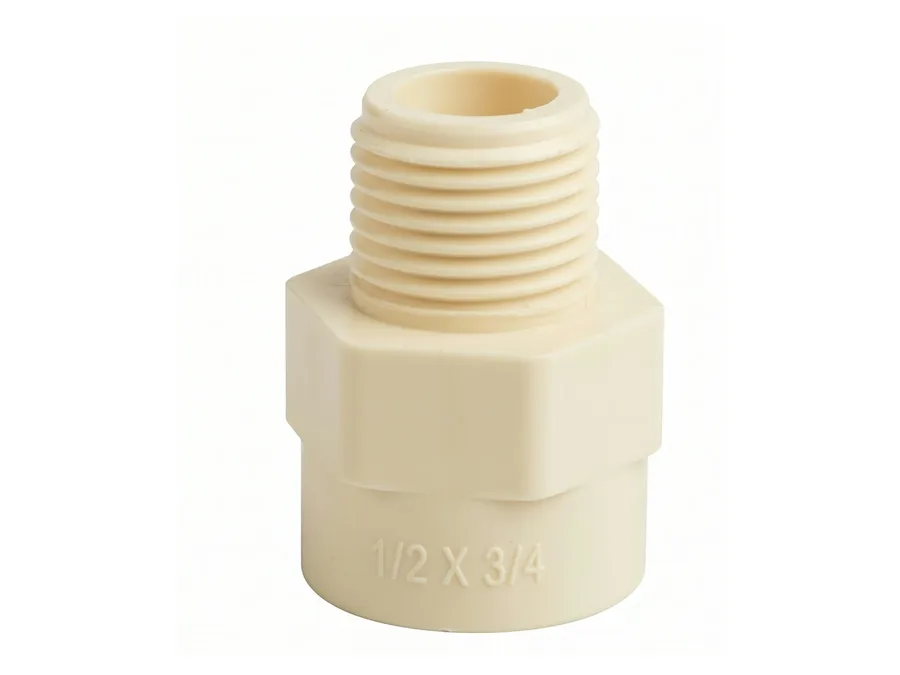 Truflo CPVC Reducer MTA 20x15mm (3/4 x 1/2 inch) Hot & Cold Water Fitting