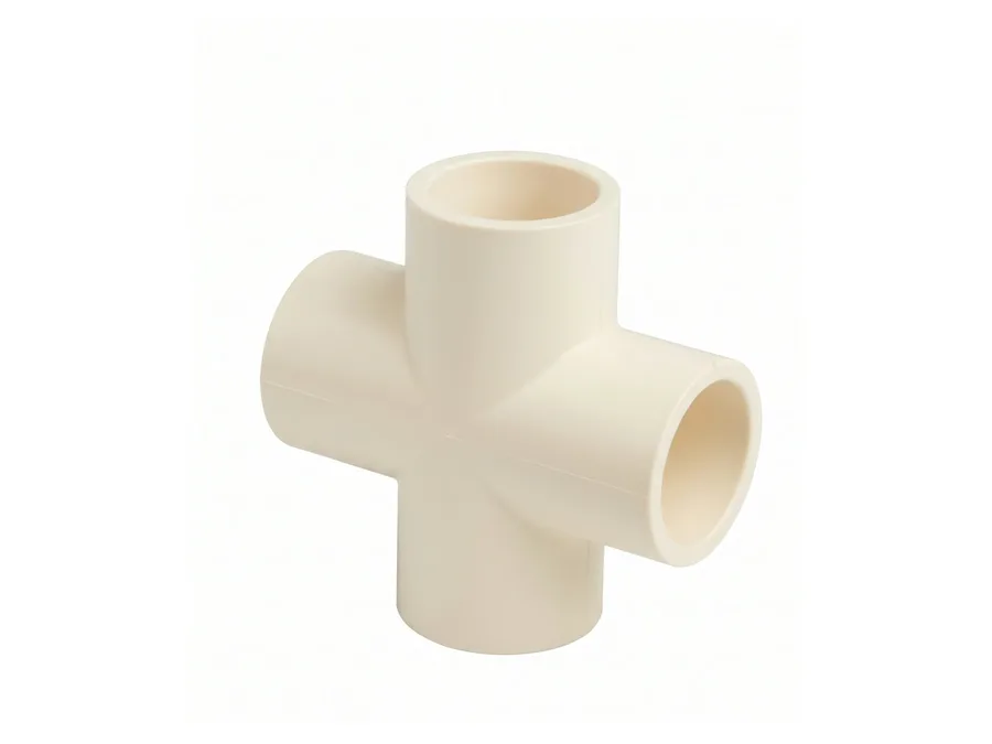 Truflo CPVC Cross Tee 90° 15mm (1/2 inch) Hot & Cold Water Fitting