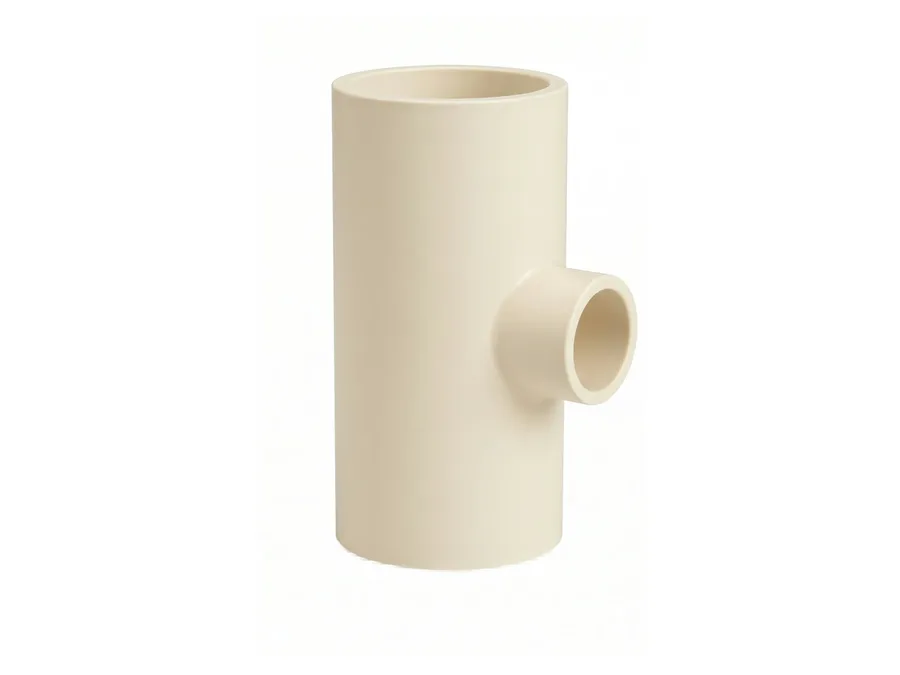 Truflo CPVC Reducer Tee 90° Plain 32x15mm (1-1/4 x 1-1/4 x 1/2 inch) Hot & Cold Water Fitting