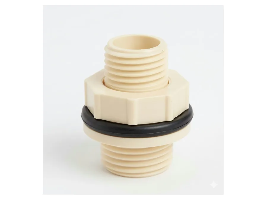 Truflo CPVC Tank Nipple (with one side Pipe Fitment) 20mm (3/4 inch) Hot & Cold Water Fitting