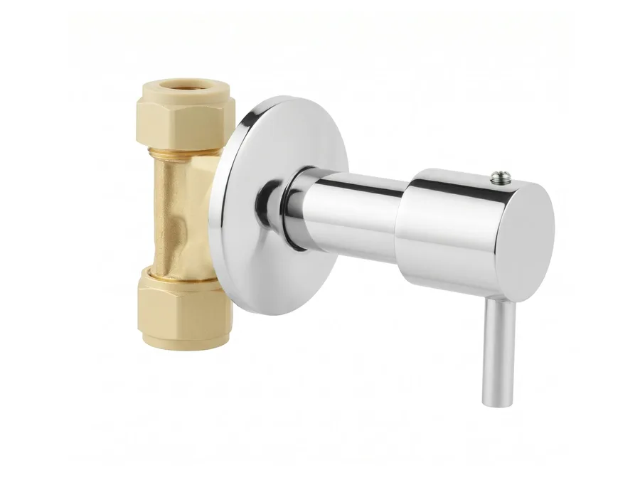 Truflo CPVC Concealed Valve Quarter Turn Triangle 20mm (3/4 inch) Hot & Cold Water Valve