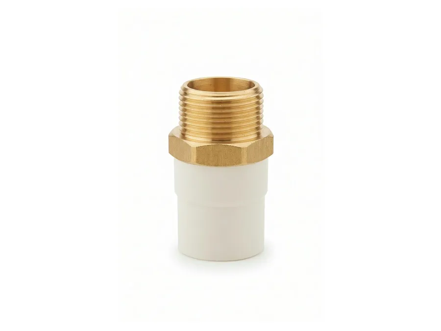 Truflo CPVC Male Adaptor Brass Threaded (MABT) 40mm (1-1/2 inch) Hot & Cold Water Fitting