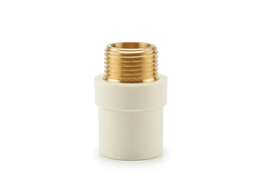 Truflo CPVC Reducer MTA (Brass) 25x20mm (1 x 3/4 inch) Hot & Cold Water Fitting