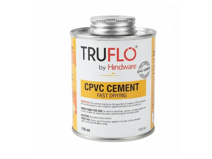 Truflo CPVC Solvent Cement Heavy Duty 2 Step (Orange) 237 ml Tin