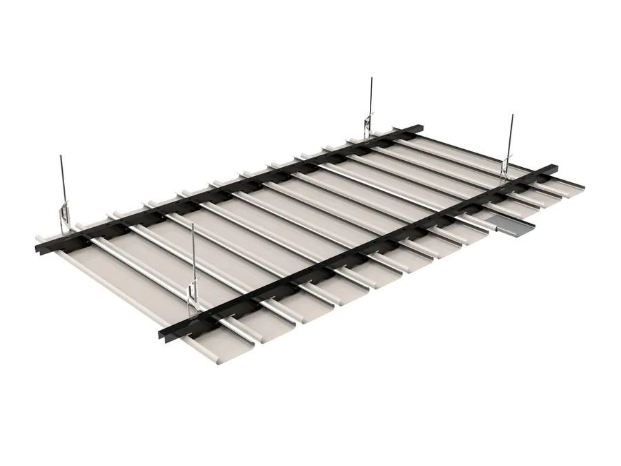 Ventra Linear Metal Ceiling Panel 64R / 84R / 184R (Rounded, Open Joint)