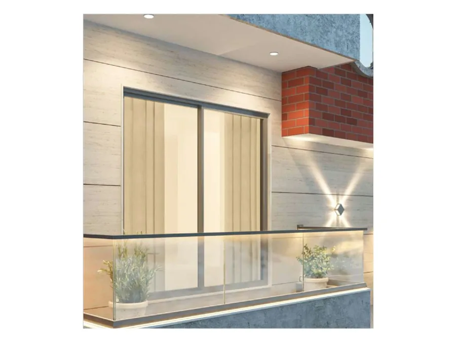H-Line Industries 90X50 Continue Bottom LED Glass Railing Channel ARB-013