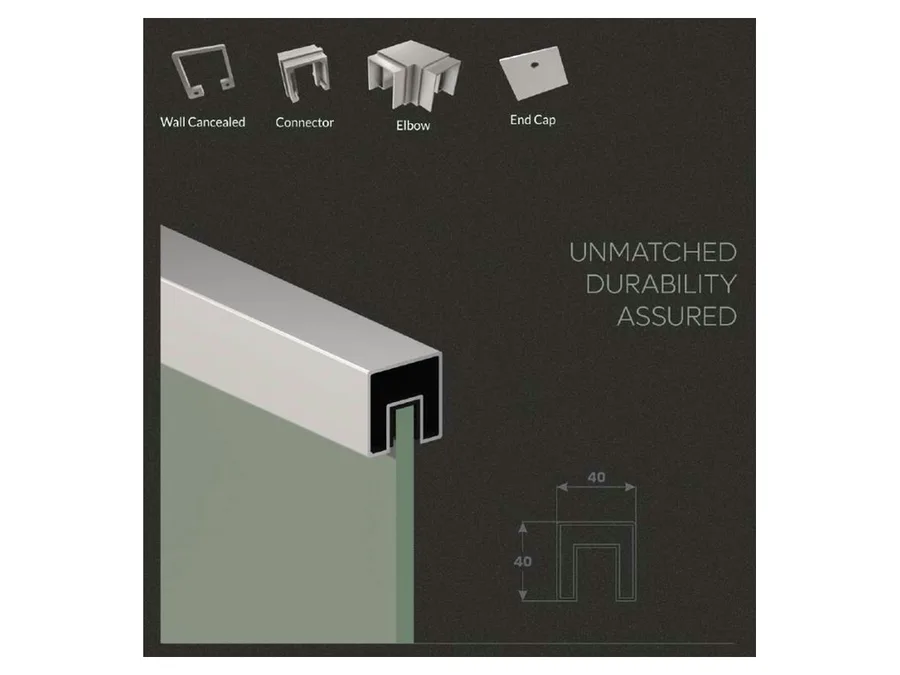 H-Line Industries 40X40 Top Handrail ART-001