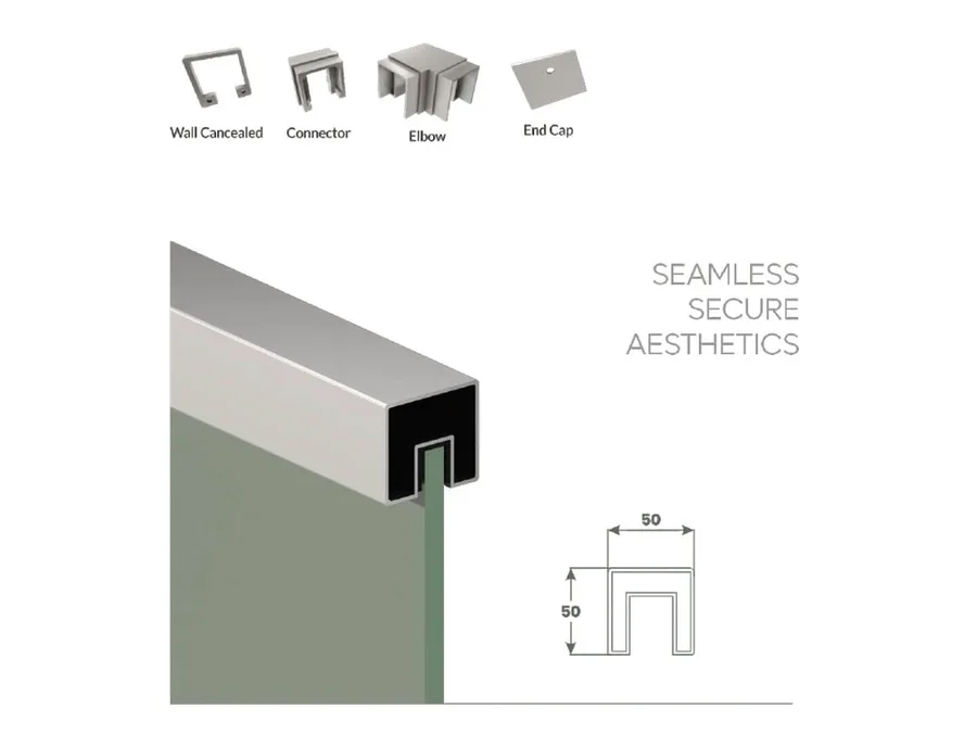 H-Line Industries 50X50 Top Handrail ART-003