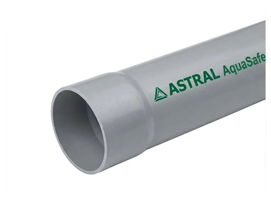 AquaSafe uPVC Selfit Pressure Pipe 125 mm 4½ inch – 6 kgf/cm² – 5 Metre - Astral