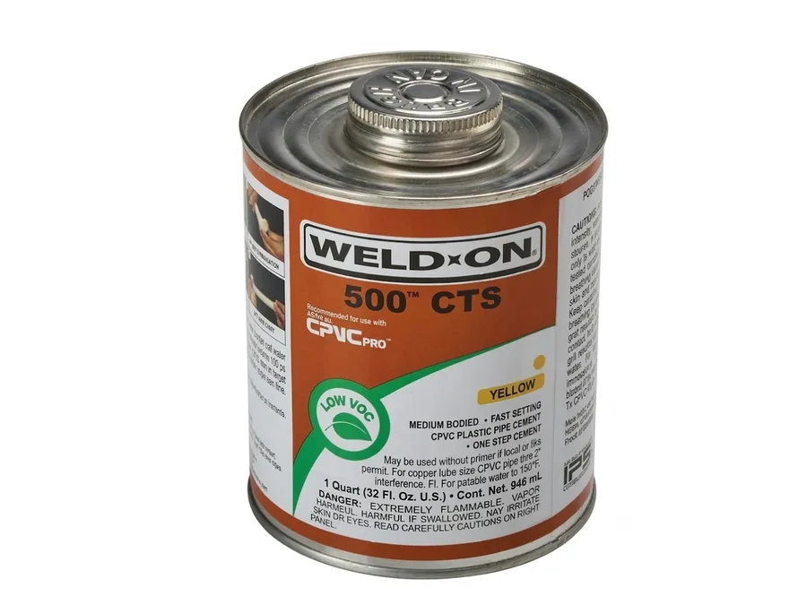 CPVC Pro IPS Weld-On 500 CTS CPVC Adhesive Solution (Yellow) 200 ml - Astral