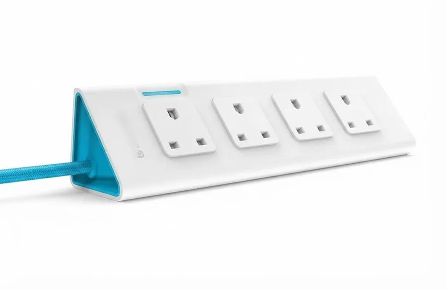 Anchor 6A Acute Power Strip 4 Socket 1 Switch 4m Cord (Model 22063)