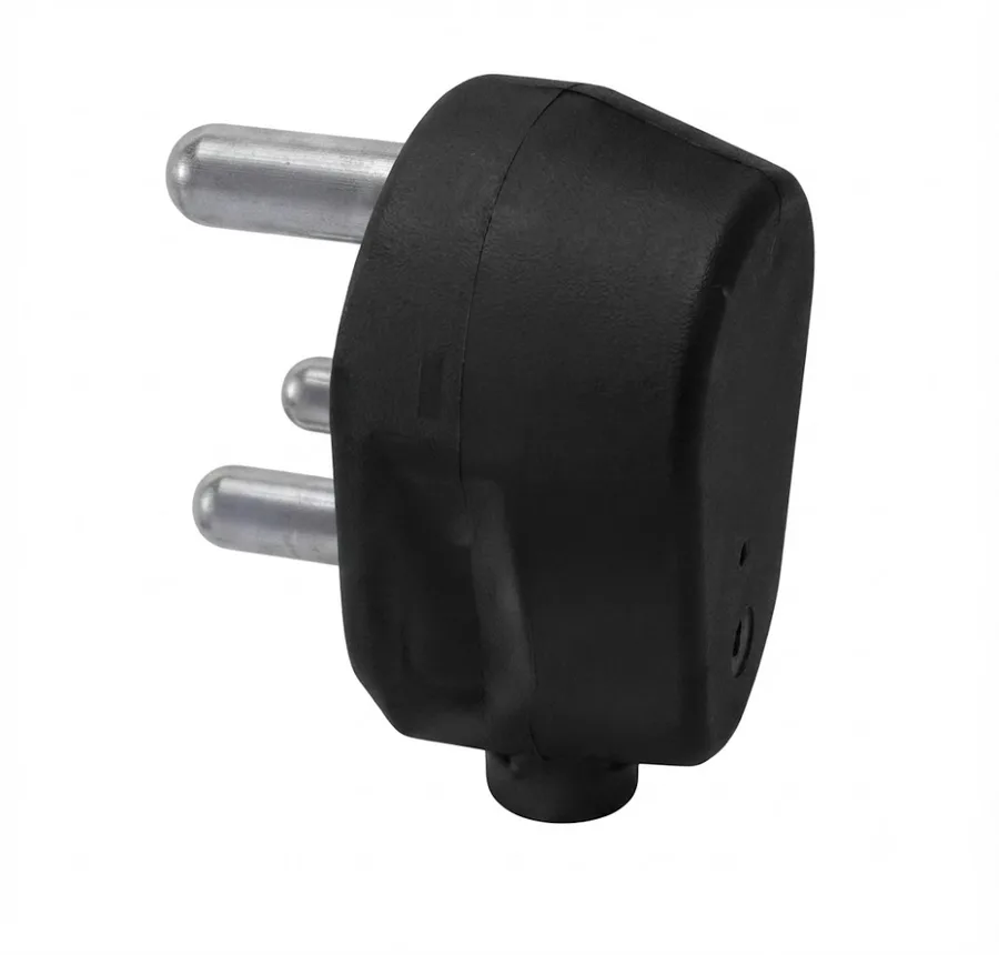 Anchor 16A 3 Pin Plug Top ISI Black (Model 39583BL)