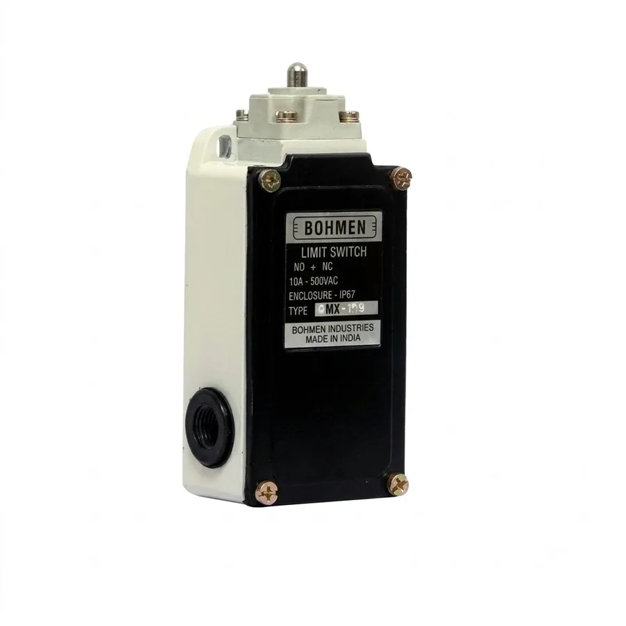 Bohmen GL Series Limit Switch 2MXP1 - Plunger (IP67 Metal Enclosure, 2NO, Normal Action, 10A 500V AC)