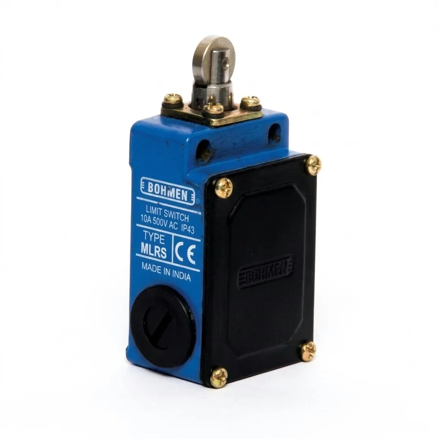 Bohmen ML Series Limit Switch MLR - Roller Plunger (IP43 Metal Enclosure, 1NO+1NC, Normal Action, 10A 500V AC)