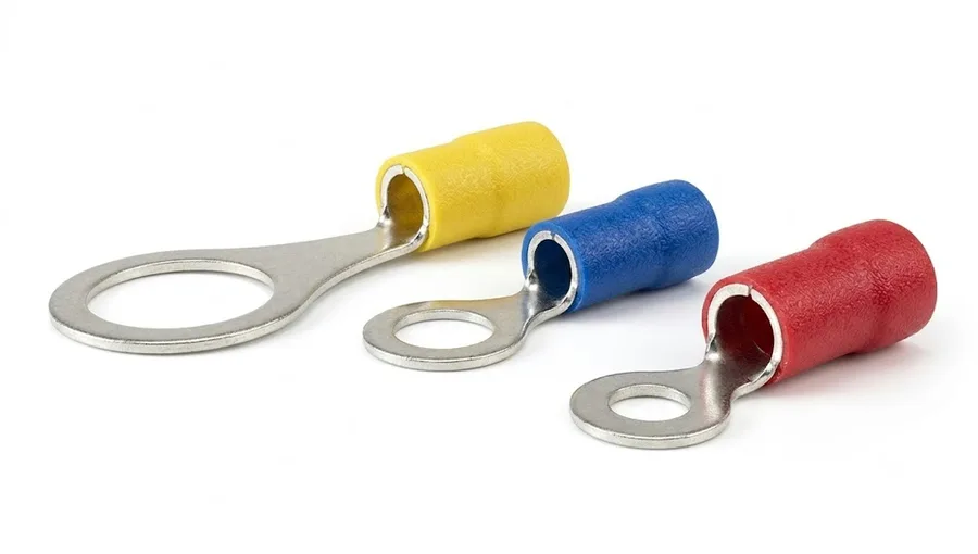 Braco Copper Crimping Ring Terminal (Insulated, Double Grip) RD-452 (2.5 sq.mm, 3.7 mm Stud/Hole)