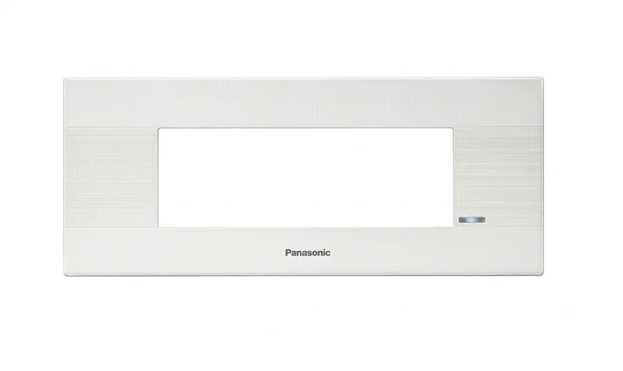 Panasonic Vision 6 Module with LED Locator Plate with Grooves White (Model WIM6116)