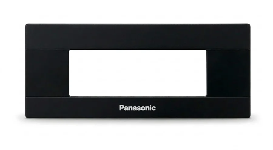 Panasonic Vision 6 Module Plate without Grooves Black (Model WIM6316B)