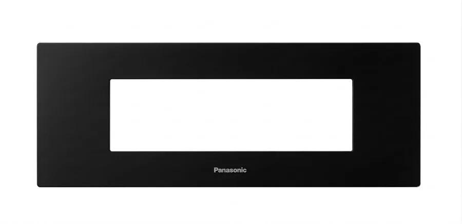Panasonic Vision 8 Module Horizontal Plate without Grooves Black (Model WIM6318B)