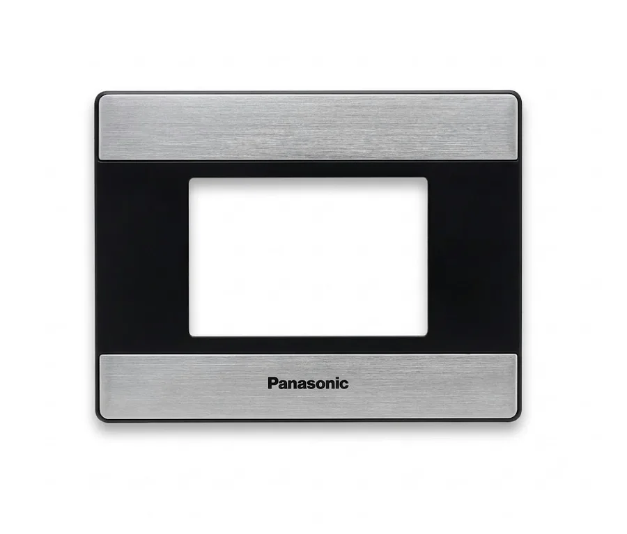 Panasonic Vision 3 Module with LED Locator Plate without Grooves Black & Silver (Model WIM6413S)
