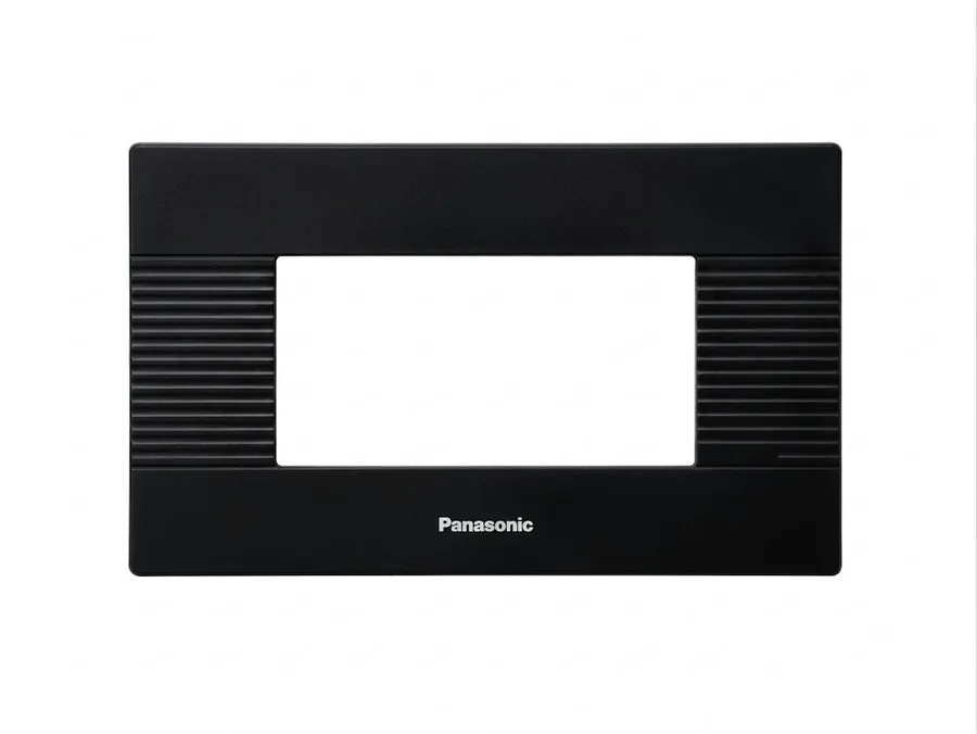 Panasonic Vision 4 Module with LED Locator Plate without Grooves Black (Model WIM6414B)