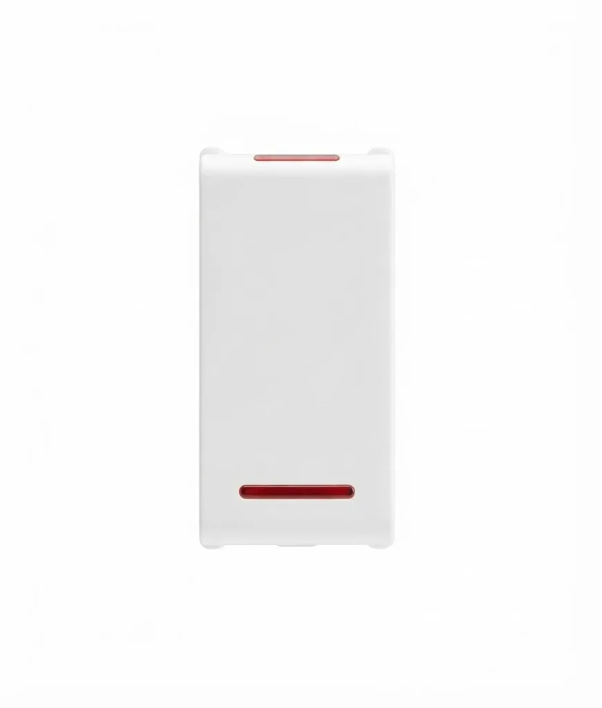 Panasonic Europa 10AX 1 Way Switch with Indicator 1 Module White (Model WIPM5111)
