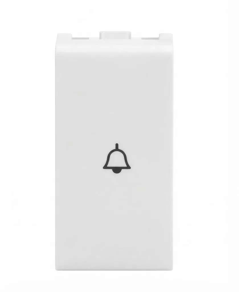Panasonic Europa 10A Bell Push Switch 1 Module White (Model WIPM50119)
