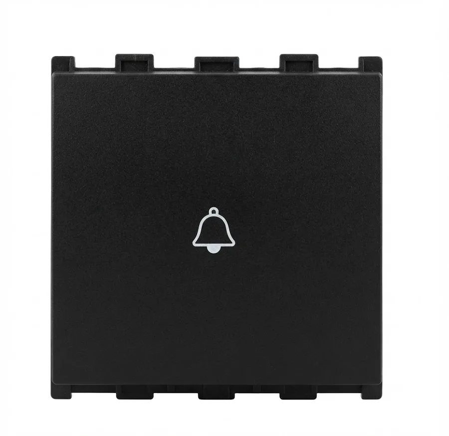 Panasonic Europa 10A Bell Push Switch 2 Module Black (Model WIPM50219B)