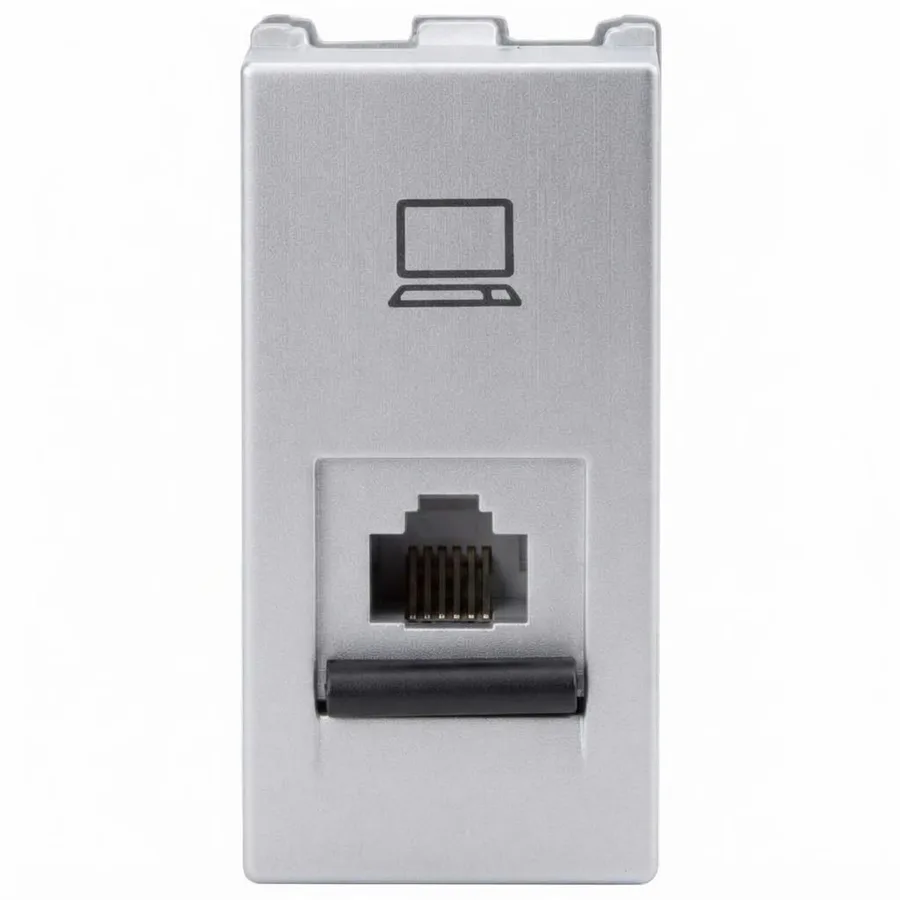 Panasonic Europa RJ45 Receptor 1 Module Silver (Model WIPM2499S)