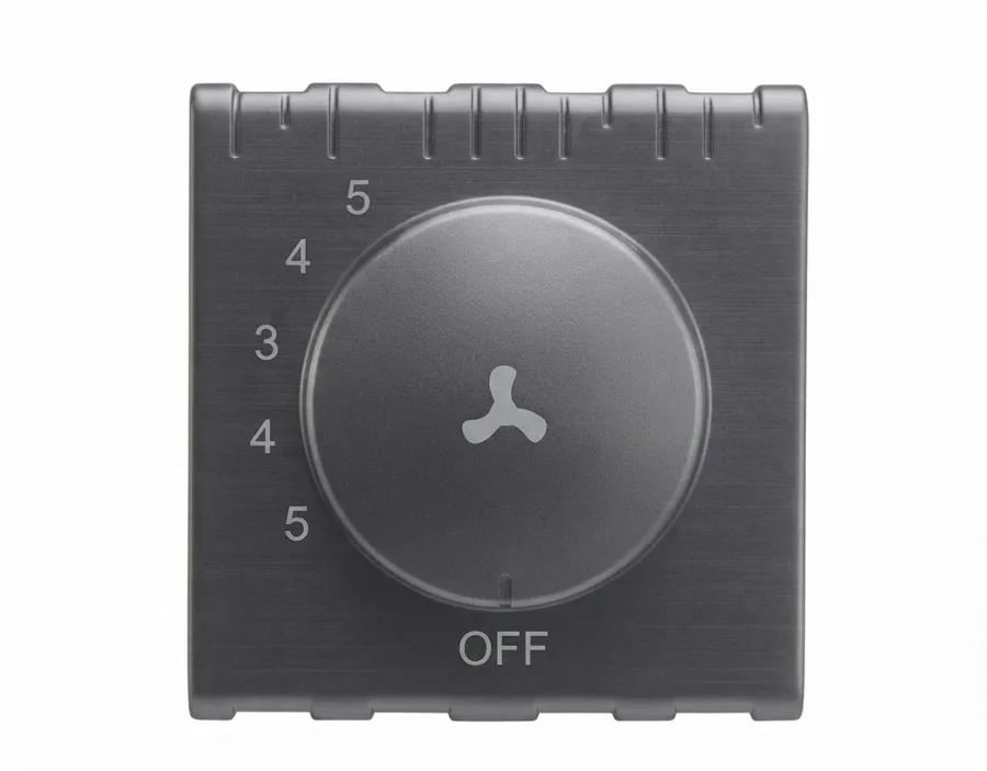 Panasonic Europa 100W Step Fan Regulator 2 Module ISI Graphite Black (Model WIPM495214GB)
