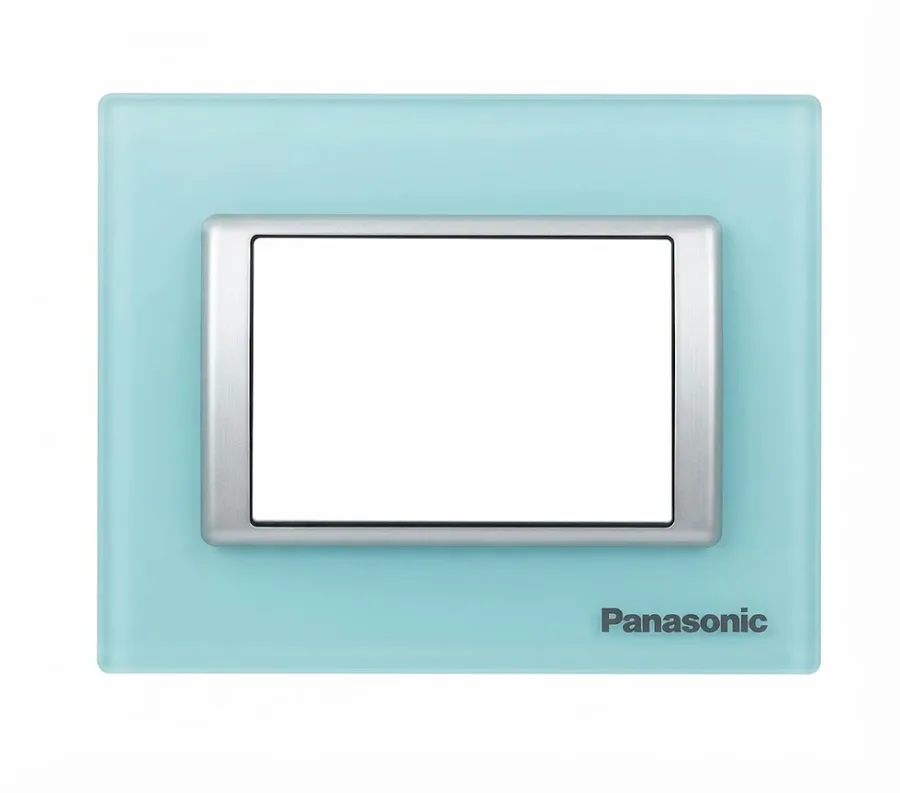 Panasonic Europa 3 Module Clear Plate Aqua Blue (Model WIPM6013GAB)