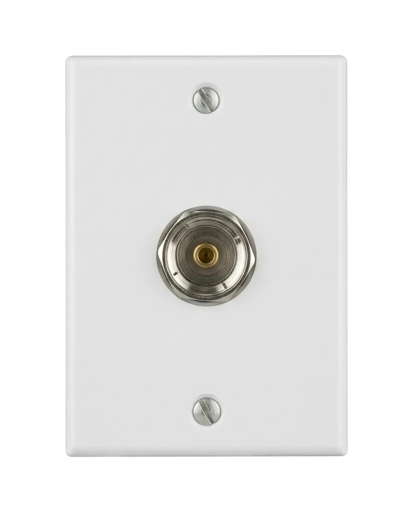 Anchor Penta PC TV Antenna Outlet White T.V. Outlet Deluxe (Model 14607)