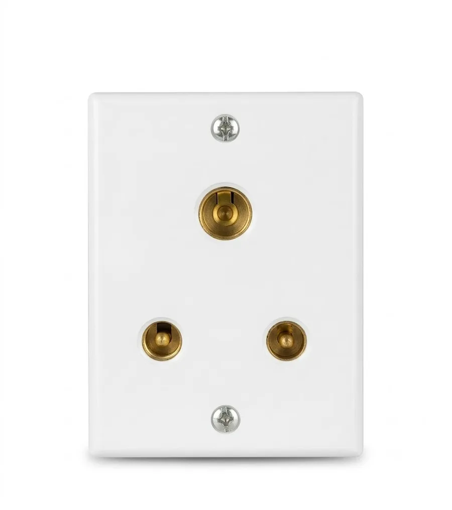 Anchor Penta Urea Penta Sockets White 6A 3 Pin Socket ISI (Model 38342)