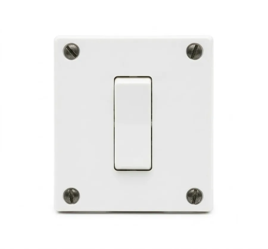 Anchor Penta Urea Capton Series White 20A 1 Way Switch 250W SBL Load (Model 39991)